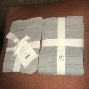 NWT Pottery Barn standard Camille sham grey